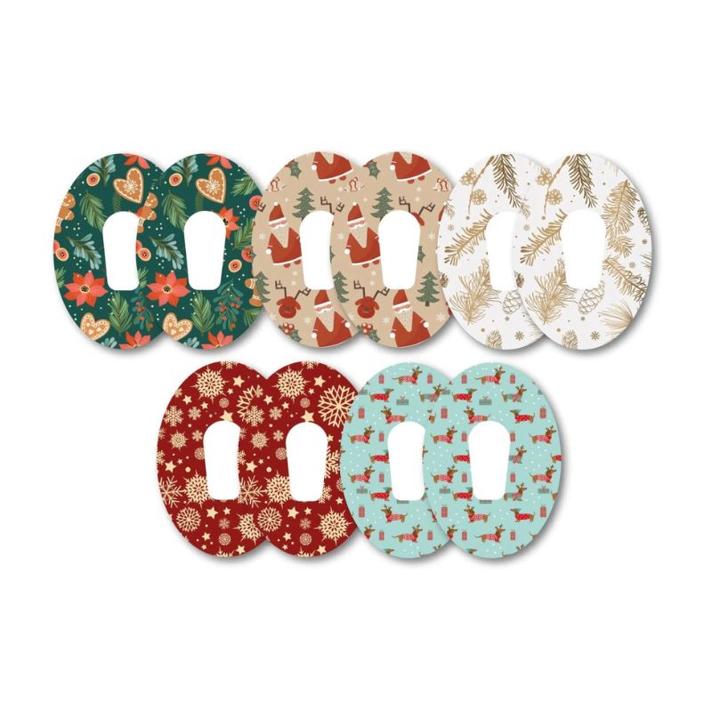 patch/ruban de réparation pour capteur Dexcom G6 Christmas Mix