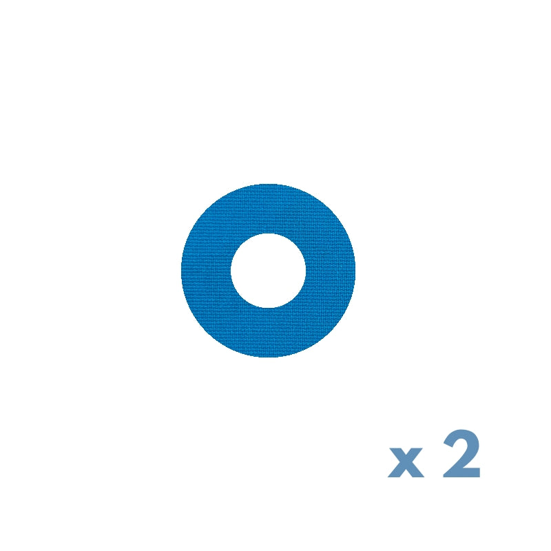 Anneau de plâtre/ruban de fixation pour Dexcom G7 / ONE+ bleu