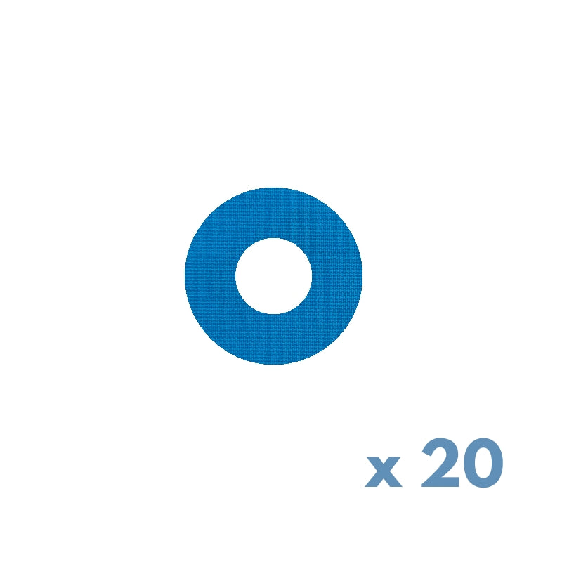Anneau de plâtre/ruban de fixation pour Dexcom G7 / ONE+ bleu