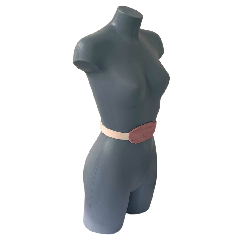 support pompe à insuline pour taille ronde rose