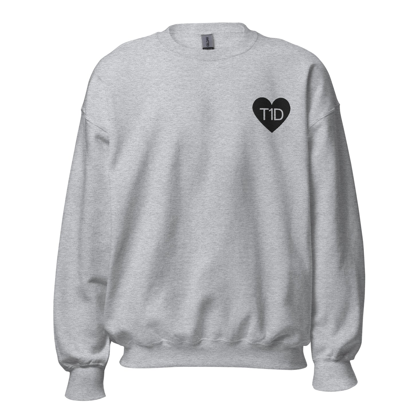 pull unisexe gris 'T1D'