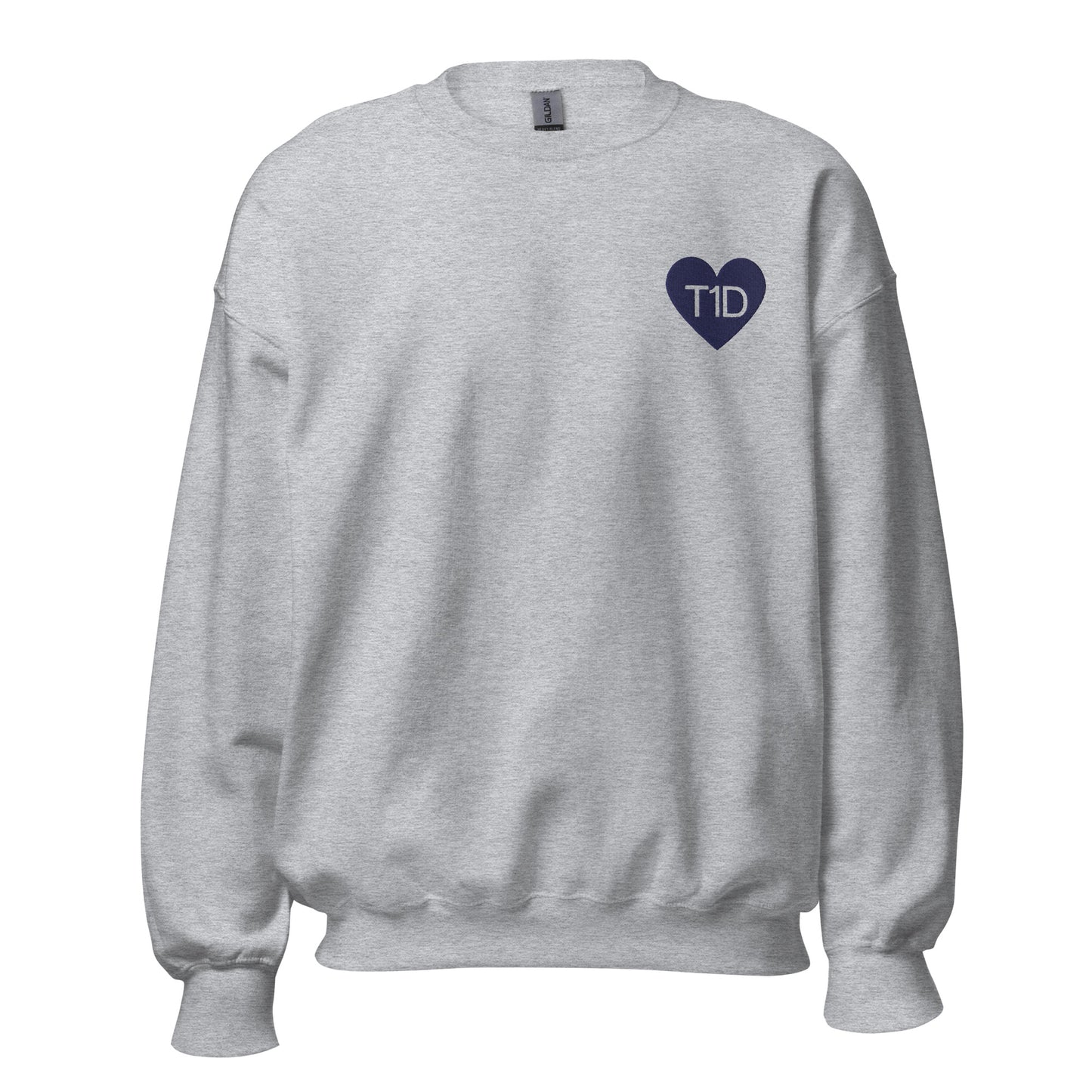pull unisexe gris 'T1D'