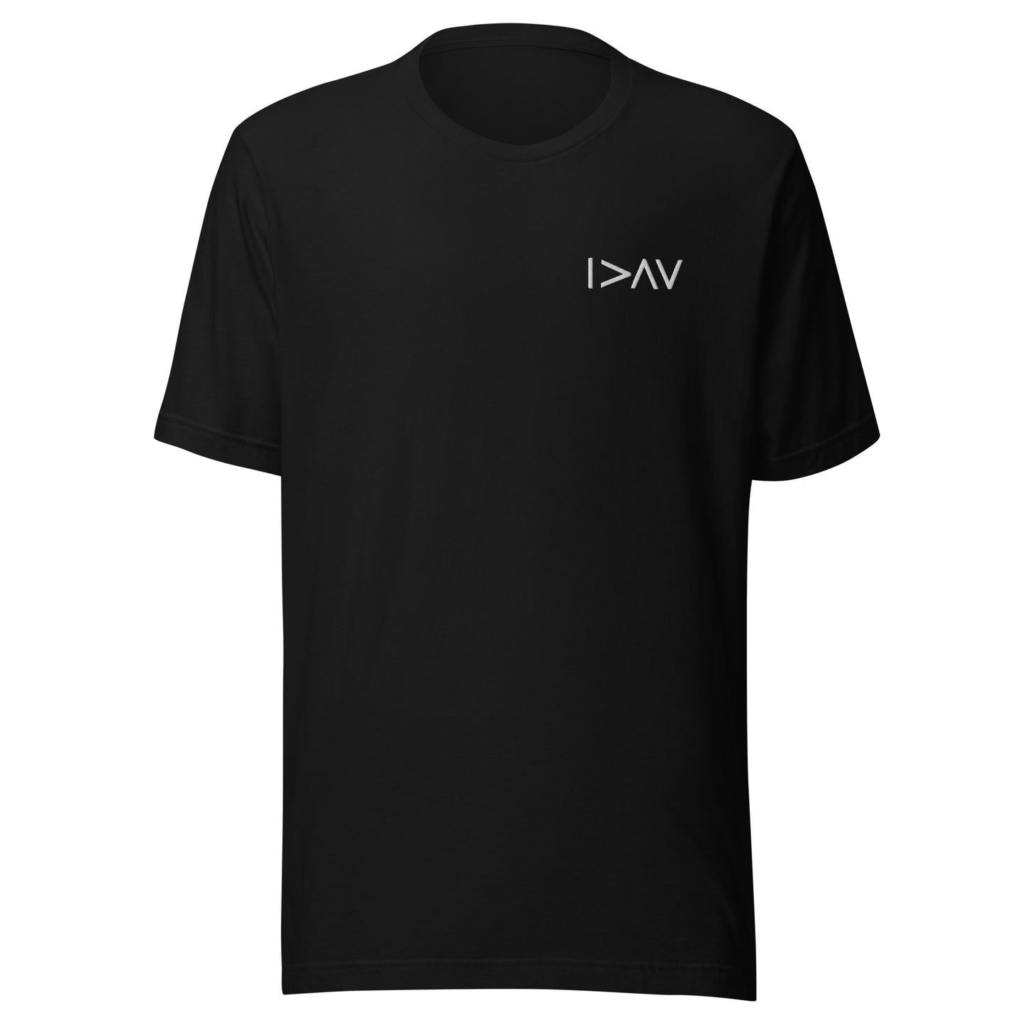 t-shirt noir unisexe 'Je suis plus grand que mes hauts et mes bas'