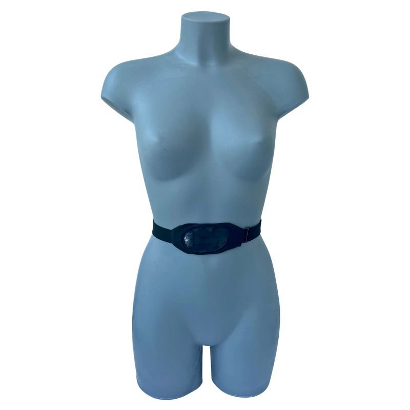 support de pompe à insuline pour taille ronde avec fenêtre noir