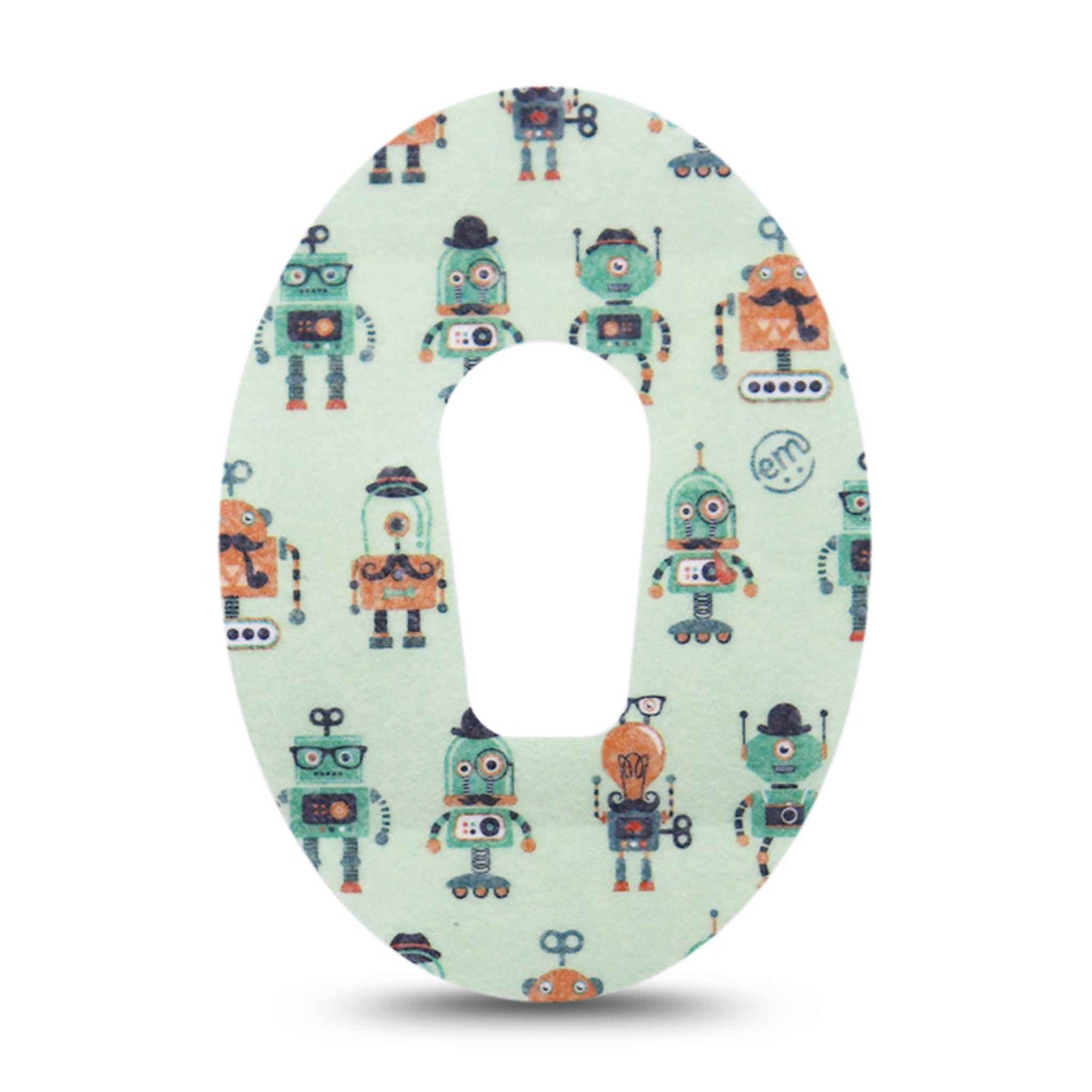 tinsulin pleister fixtape voor Dexcom G6 hipster robots