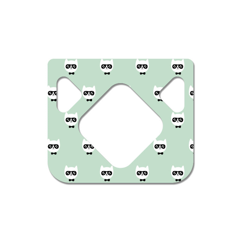 tinsulin toestelsticker voor Medtronic Minimed 640G 670G 780G groen hipster katten