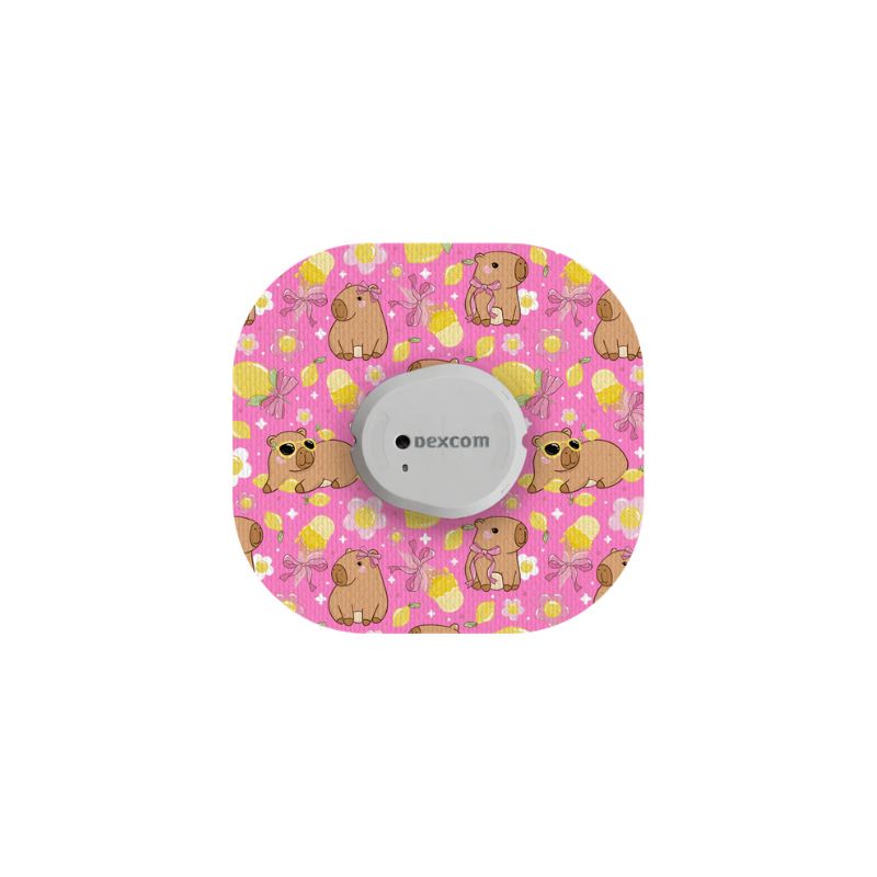 Patch/ruban adhésif de réparation pour capteur Dexcom G7 / ONE+ capybara