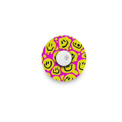 Patch de capteur/ruban de fixation emojis heureux pour Freestyle Libre 3 (Plus), Instinct & sets de perfusion