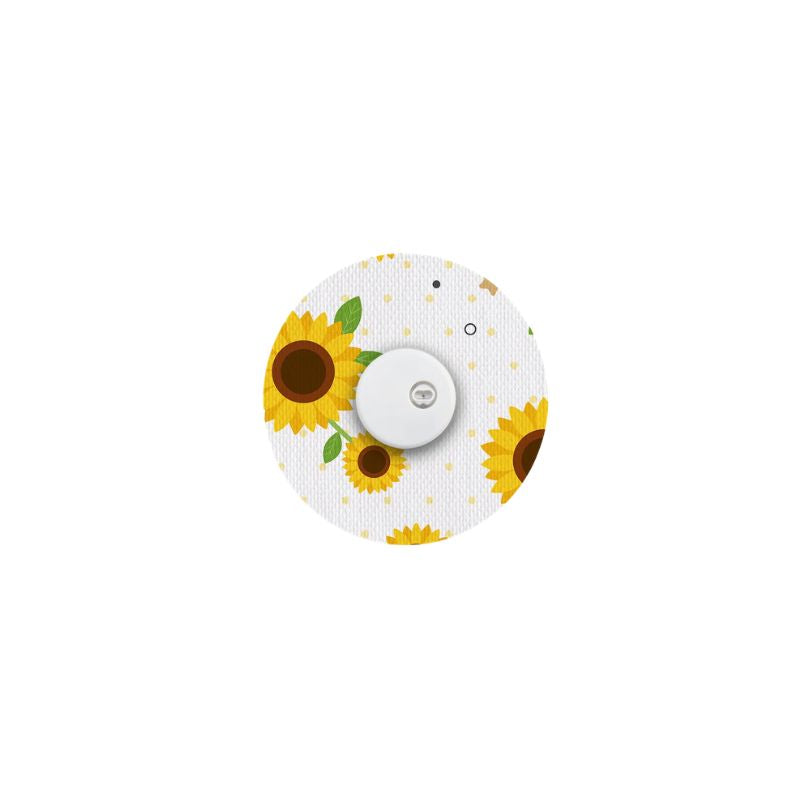 Patch de fixation/ruban adhésif tournesols pour Freestyle Libre 3 (Plus), Instinct & sets de perfusion
