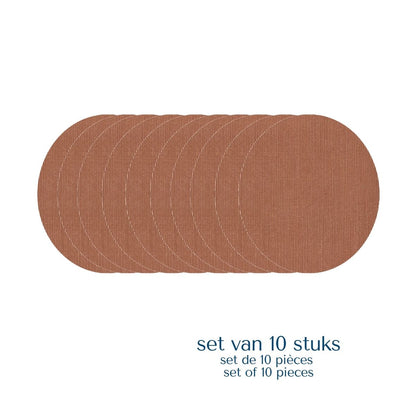 Set van 10 beige ovalen sensorpleisters