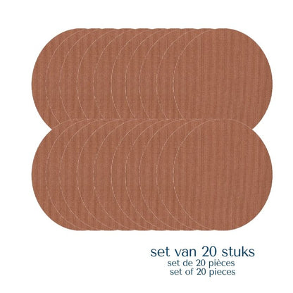 patch/ruban de fixation pour capteur universel ovale beige