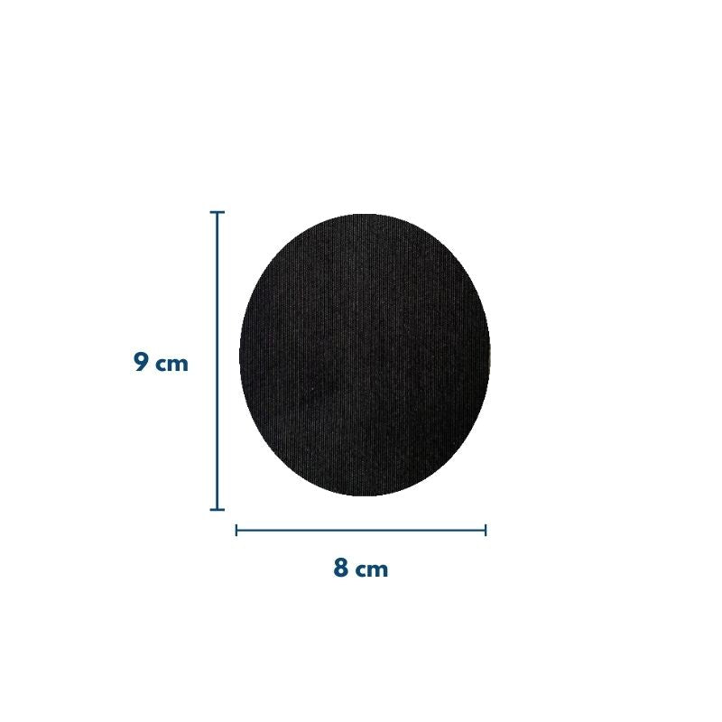 patch/ruban de fixation pour capteur universel ovale noir