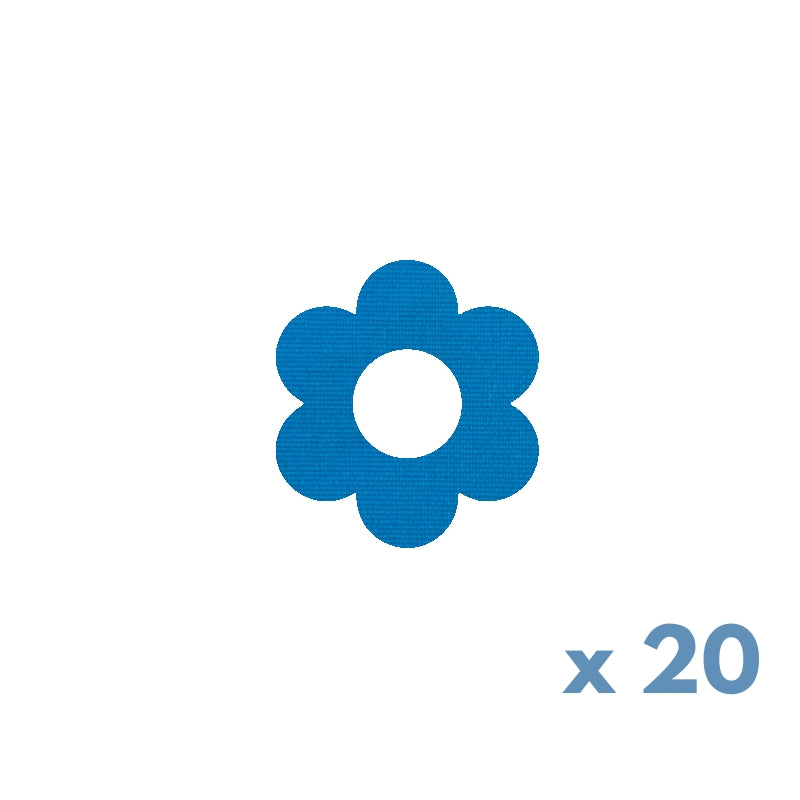 Ruban adhésif de plâtre/fixation pour Dexcom G7 fleur bleu