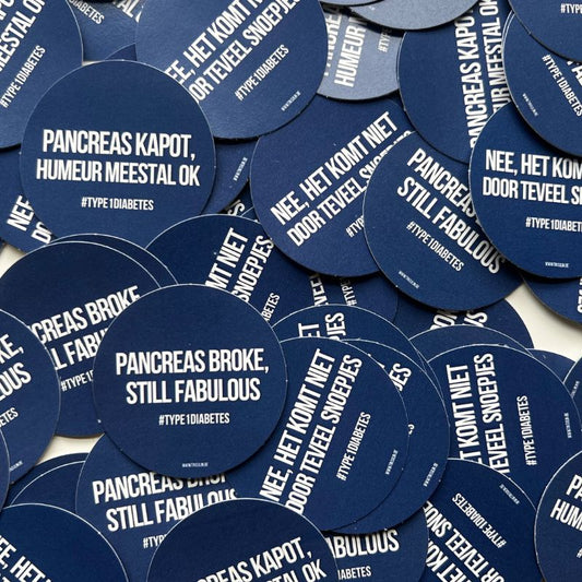 Gratis stickerpakket diabetes awareness maand
