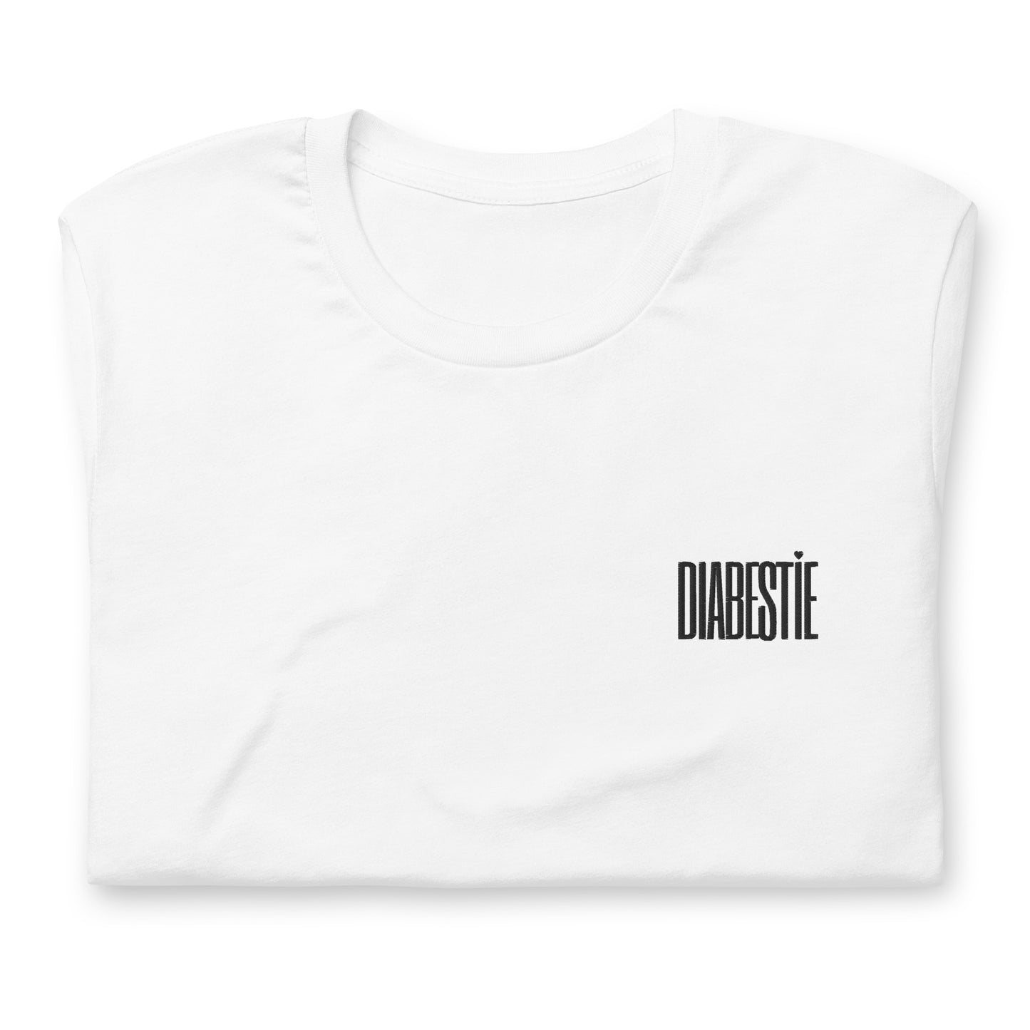 t-shirt blanc unisexe 'diabestia'