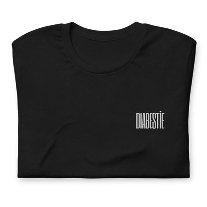 t-shirt noir unisexe 'diabestia'