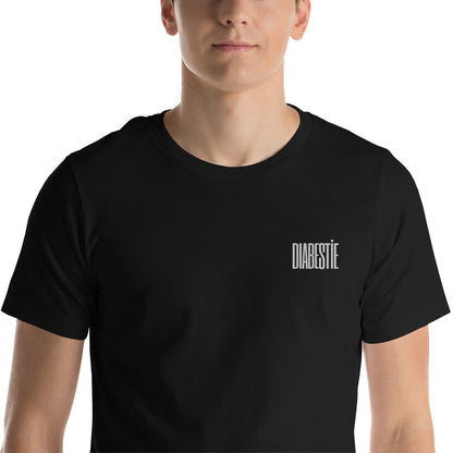 t-shirt noir unisexe 'diabestia'