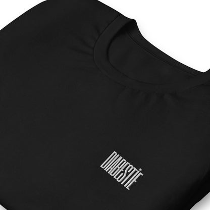 t-shirt noir unisexe 'diabestia'