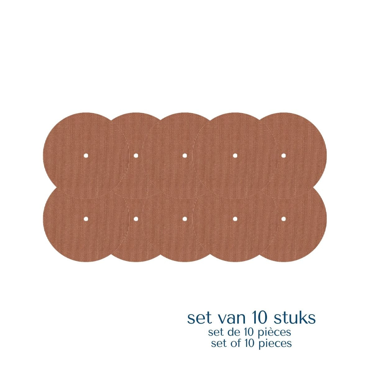 Set van 10 beige volle pleisters voor Simplera en Freestyle Libre 2