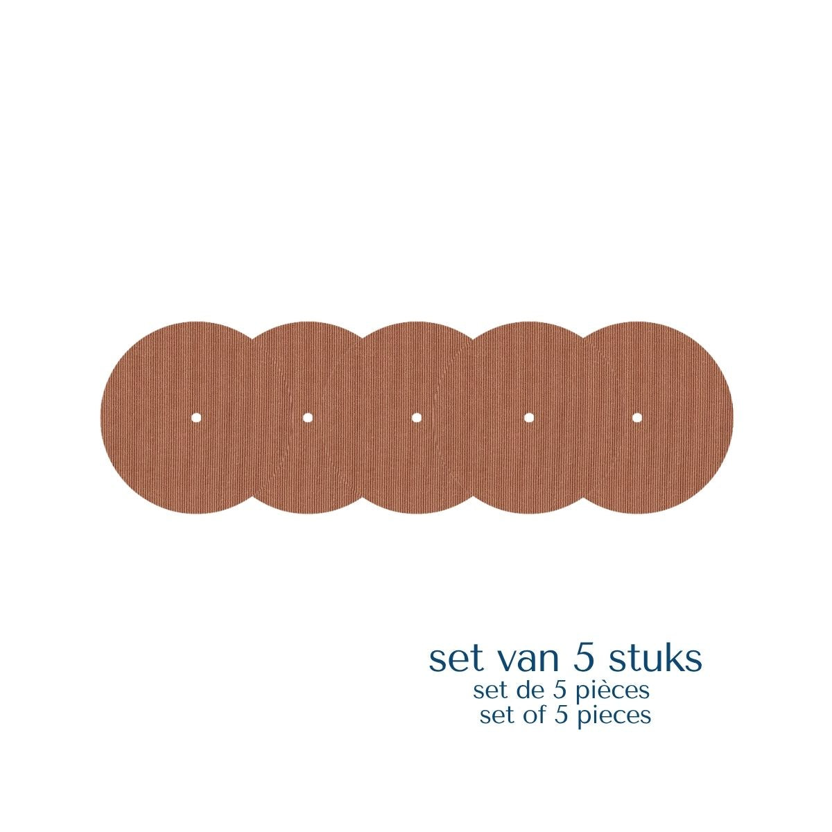 Set van 5 beige volle pleisters voor Simplera en Freestyle Libre 2