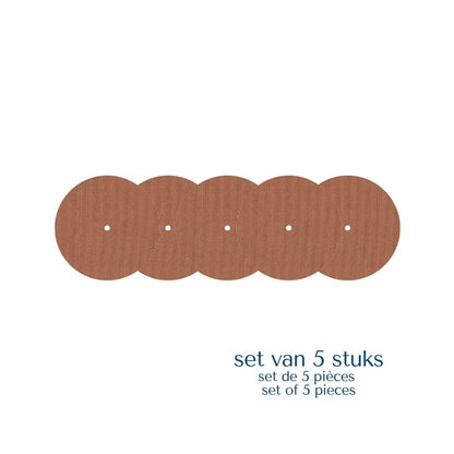 Set van 5 beige volle pleisters voor Simplera en Freestyle Libre 2