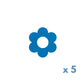 anneau pansement/fix tape fleur pour set de perfusion/cathéter bleu
