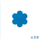 tinsulin set van 20 pleisters fixtapes voor freestyle libre 2 blauw bloem